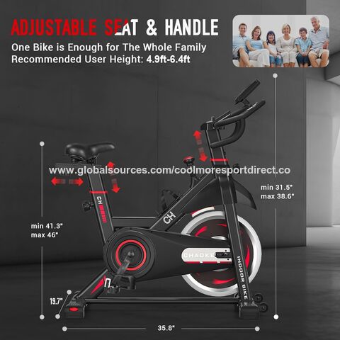 Exercise Bike, Stationary exercise Bikes for Home with 330lbs Weight Capacity, Indoor Cycling Bike with Comfortable Seat Cushion,