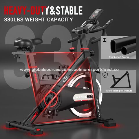 Exercise Bike, Stationary exercise Bikes for Home with 330lbs Weight Capacity, Indoor Cycling Bike with Comfortable Seat Cushion,