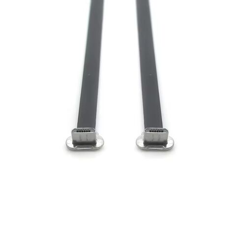 Professioneller Hersteller CUSTOM Dual 90 Grad Micro USB Stecker Daten Flexibles Flachbandkabel