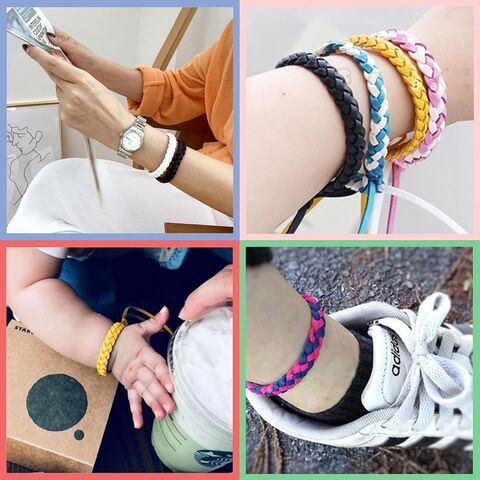 Venta caliente cuero estable mosca trampa portátil repelente de mosquitos pulseras jardín uso control de plagas