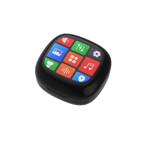 Auriculares TWS Inalámbricos con Pantalla Táctil LCD, Cancelación Activa de Ruido (ANC), 4 Micrófonos y Cancelación de Ruido Ambiental (ENC) de Fábrica