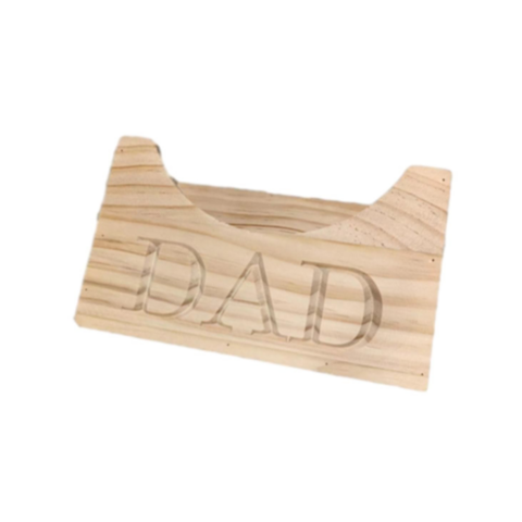 Porte-chapeau en bois Cadeau Fête des Pères Support de rangement pour casquettes de baseball Artisanat en bois