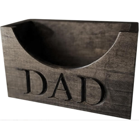 Porte-chapeau en bois Cadeau Fête des Pères Support de rangement pour casquettes de baseball Artisanat en bois