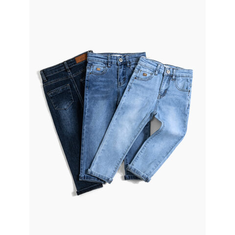 Venta al por mayor 2024: Jeans delgados de estilo sencillo para niño, última moda