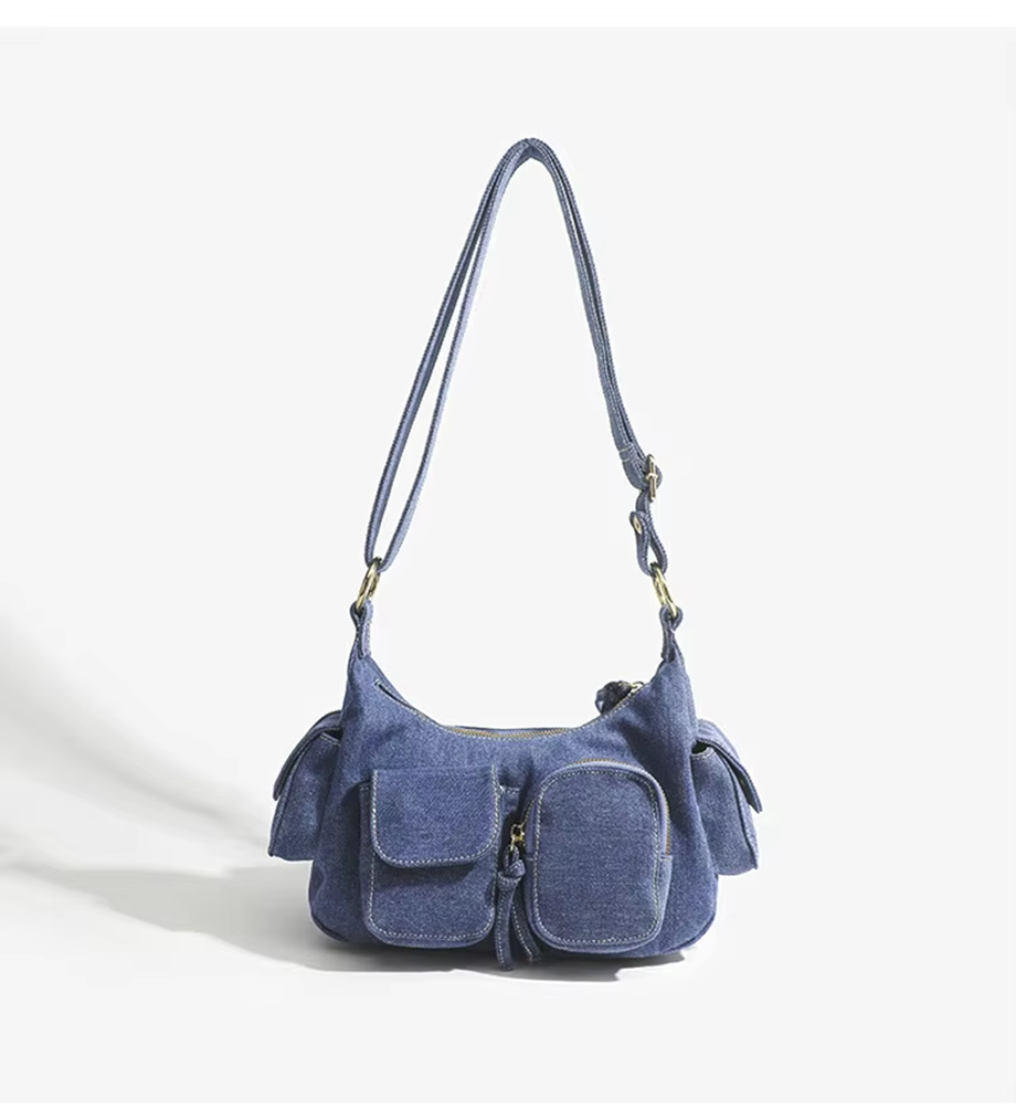 ショルダーバッグ・ポシェット V73 Woman Crossbody bags Gnawed Blue 73BS90402 104 V73: Shoulder bag woman - Gnawed Blue | V73 mini bag