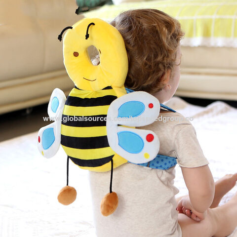 Almohada para bebé que protege la columna vertebral, suave y cómoda, buena permeabilidad al aire y fácil de limpiar. Almohada de cuña con diseño de animales de dibujos animados, logotipo personalizado.