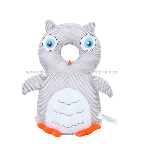 Almohada para bebé que protege la columna vertebral, suave y cómoda, buena permeabilidad al aire y fácil de limpiar. Almohada de cuña con diseño de animales de dibujos animados, logotipo personalizado.
