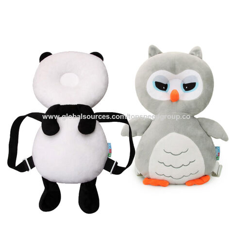 Almohada para bebé que protege la columna vertebral, suave y cómoda, buena permeabilidad al aire y fácil de limpiar. Almohada de cuña con diseño de animales de dibujos animados, logotipo personalizado.