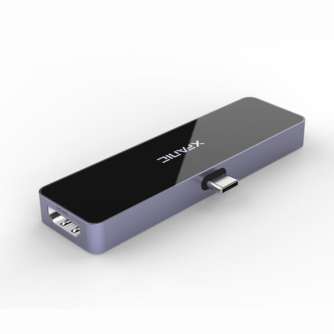 Adaptateur Hub USB 6 Ports, USB-C vers HDMI+AUX3.5+USB3.0+TF/SD+PD complet pour iPad Pro