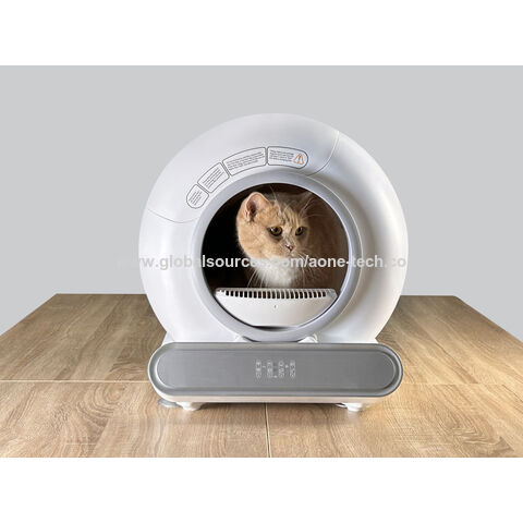 Faible Bruit App Wifi Télécommande Grande Capacité Litière Pour Animaux Meubles Auto-Nettoyant Intelligent Automatique Bac À Litière Pour Chat