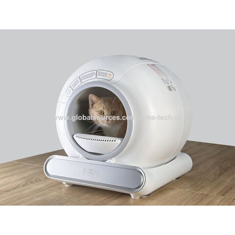 Faible Bruit App Wifi Télécommande Grande Capacité Litière Pour Animaux Meubles Auto-Nettoyant Intelligent Automatique Bac À Litière Pour Chat