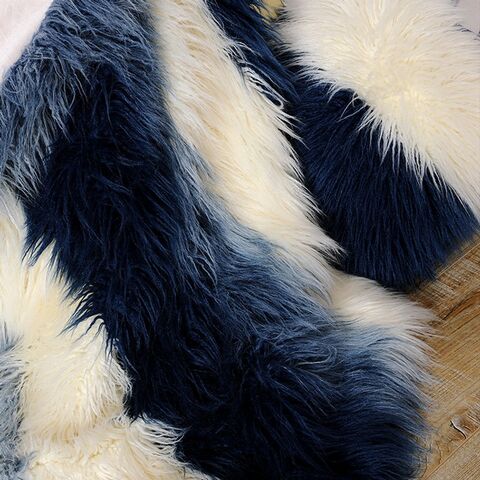Couverture en acrylique tricotée en peluche personnalisée, de luxe, super douce, décorative et extra douce en fausse fourrure, MU à prix économique