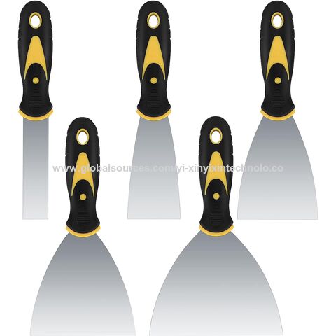 Espátula de Acero Inoxidable, 2" 3" 4" 5", Herramienta para Raspar Pintura y Papel Tapiz, para Extender Masilla y Mortero, Enmasillado