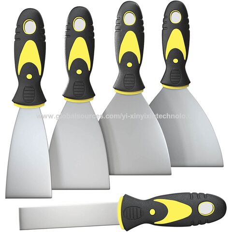 Espátula de Acero Inoxidable, 2" 3" 4" 5", Herramienta para Raspar Pintura y Papel Tapiz, para Extender Masilla y Mortero, Enmasillado
