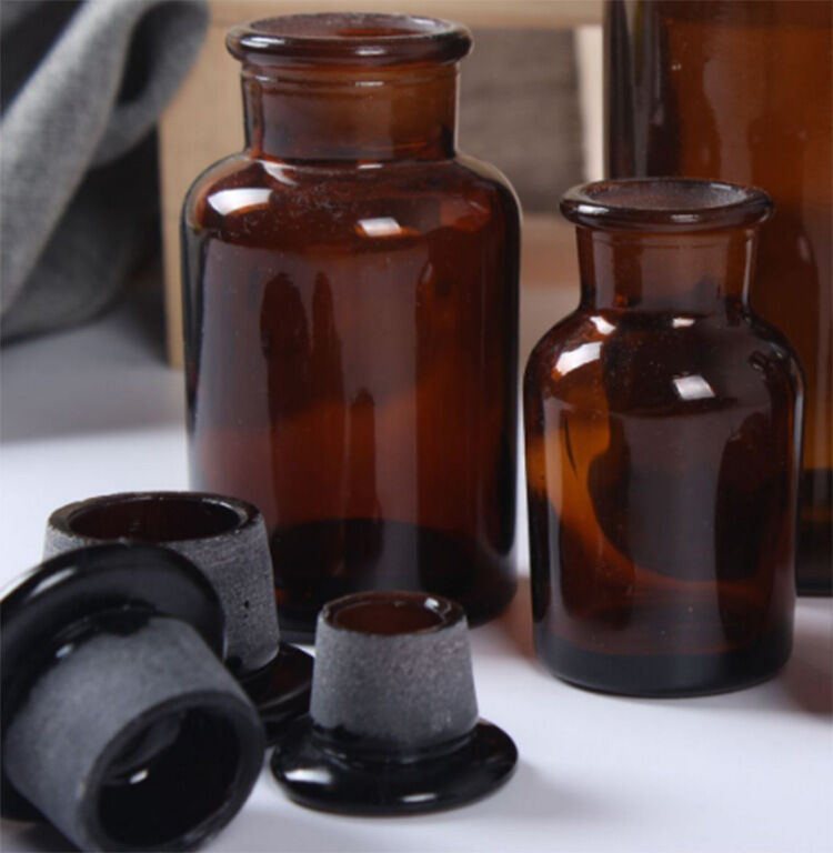 30ml60ml Amber Color Reagent Bottle Glass Apothecary Glass Bottle Jars ...