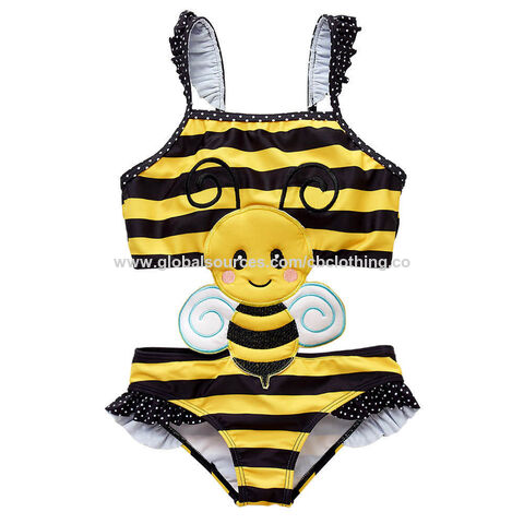 Trajes de baño para bebés y niñas con diseño de animales, bikini para niños, trajes de baño con volantes, trajes de baño de una pieza para bebés, ropa de playa y piscina
