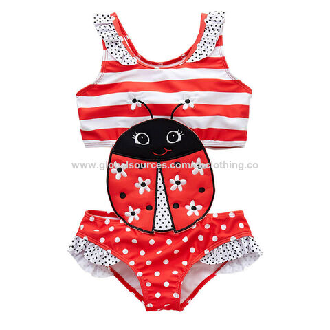 Trajes de baño para bebés y niñas con diseño de animales, bikini para niños, trajes de baño con volantes, trajes de baño de una pieza para bebés, ropa de playa y piscina