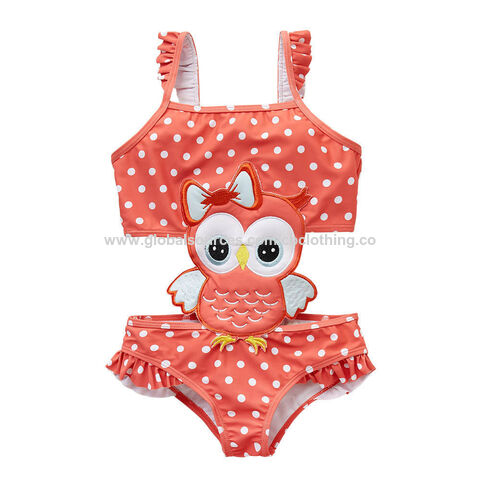 Trajes de baño para bebés y niñas con diseño de animales, bikini para niños, trajes de baño con volantes, trajes de baño de una pieza para bebés, ropa de playa y piscina