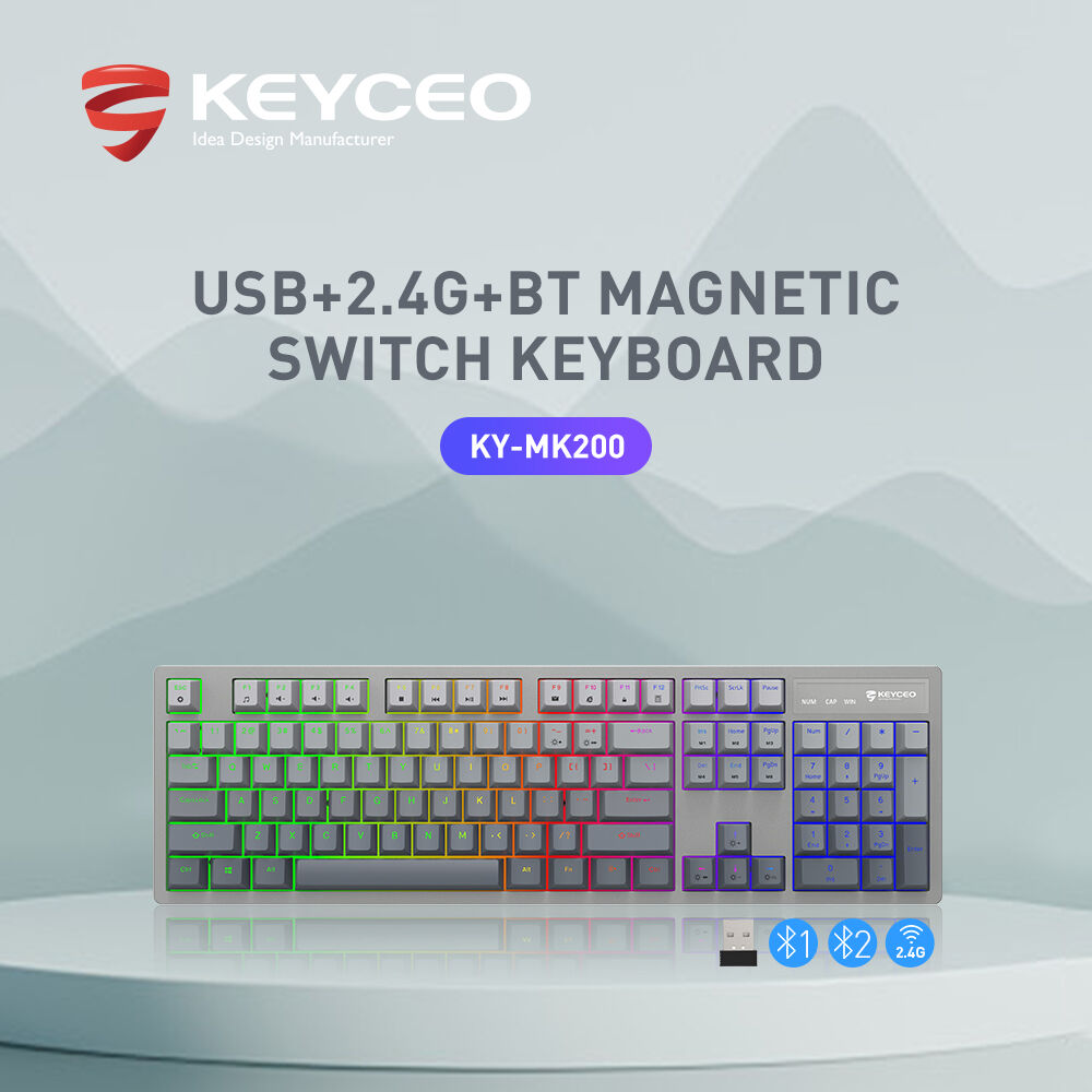 Ky-mk200 Oem Manufacturing Magnetic Switch Keyboard Wireless E-sports ...