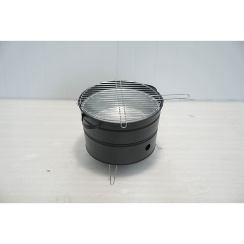 Parrilla de carbón de alta demanda, fácil de montar, limpiar y plegable. BBQ portátil para camping. Altura de cocción: 295mm.