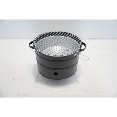 Parrilla de carbón de alta demanda, fácil de montar, limpiar y plegable. BBQ portátil para camping. Altura de cocción: 295mm.