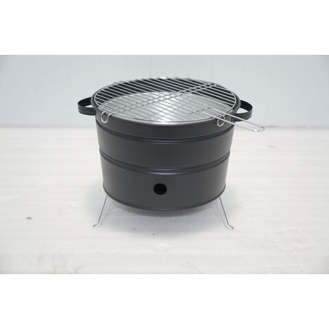 Parrilla de carbón de alta demanda, fácil de montar, limpiar y plegable. BBQ portátil para camping. Altura de cocción: 295mm.