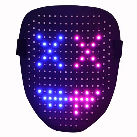 Mascarilla facial LED dinámica para fiestas de Halloween, celebraciones festivas, eventos, cambio de color, OEM China