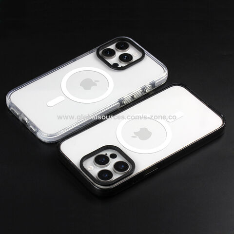 Coque de téléphone magnétique antichoc écologique avec anneau de caméra amovible pour iPhone 16 Pro Max 15 14 13 12 SE3 iPhone16, idéale pour l'impression