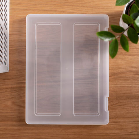Caja de almacenamiento de documentos y datos de papel de prueba A4 de plástico transparente al por mayor