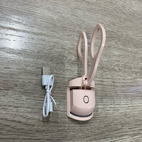 WOO Mini Modelador de Cílios Elétrico Recarregável USB Rosa Aquecido, Modelador de Cílios Aquecido, Venda Quente