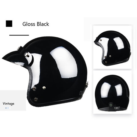 Capacete aberto de fornecedor, capacete retro 3/4 com certificação DOT, CE para motocicleta