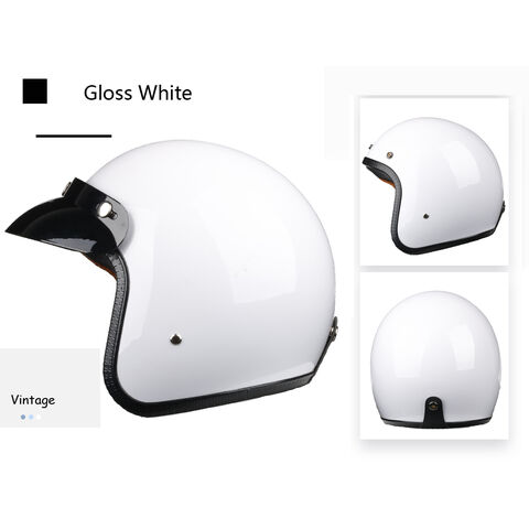 Capacete aberto de fornecedor, capacete retro 3/4 com certificação DOT, CE para motocicleta