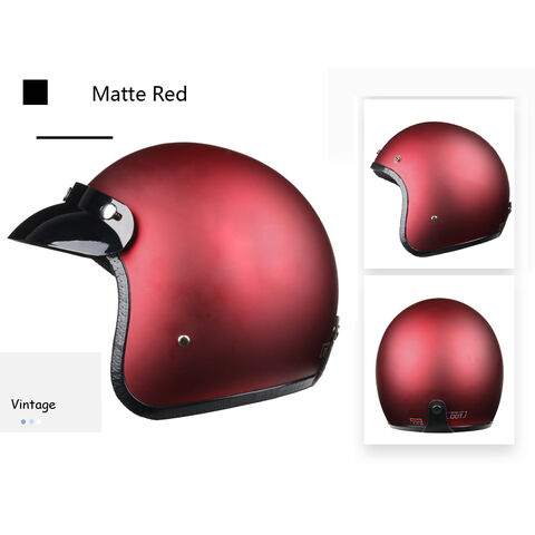 Capacete aberto de fornecedor, capacete retro 3/4 com certificação DOT, CE para motocicleta