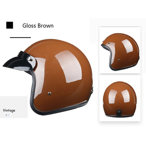 Capacete aberto de fornecedor, capacete retro 3/4 com certificação DOT, CE para motocicleta