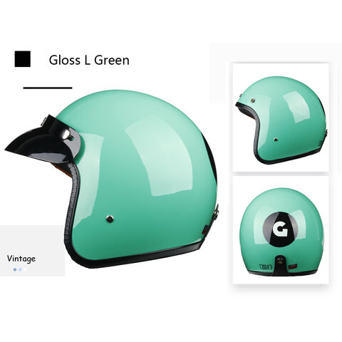 Capacete aberto de fornecedor, capacete retro 3/4 com certificação DOT, CE para motocicleta
