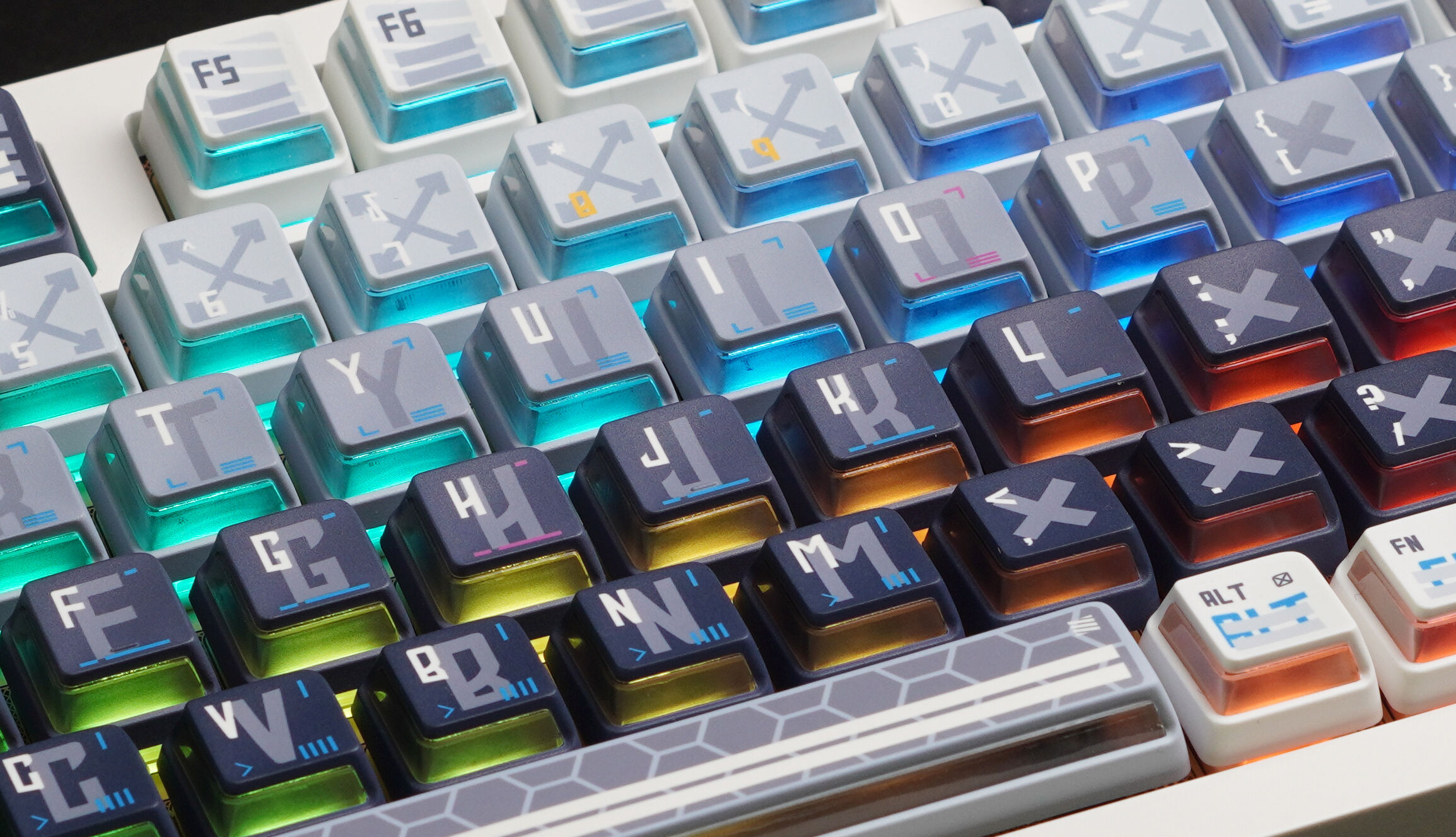 New Arrvial Pbt Keycaps 60% 80% 100% Keyset Dye-sublimation Transparent ...