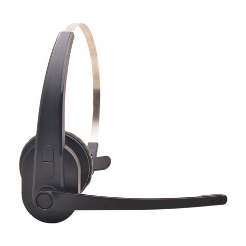 Trucker Bluetooth Headset, V5.3 Wireless Headset mit verbessertem Mikrofon AI Geräuschunterdrückung, On Ear Bluetooth Kopfhörer mit Stummschaltung