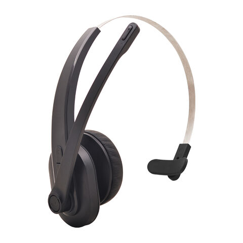 Trucker Bluetooth Headset, V5.3 Wireless Headset mit verbessertem Mikrofon AI Geräuschunterdrückung, On Ear Bluetooth Kopfhörer mit Stummschaltung