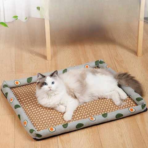 Cama refrescante tipo ninho para animais de estimação de pequeno e médio porte, lançamento 2024 para o verão