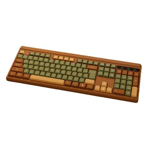 Teclado inalámbrico ergonómico para oficina de negocios con batería de larga duración, venta al por mayor de fábrica