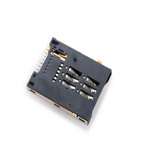 Connecteur de Carte SIM MUP 6PIN + Interrupteur, Type SMT Push-Push pour Traceurs IoT
