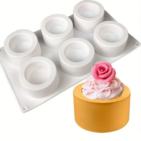 Molde de silicona multiusos de 6 cavidades para decoración de pasteles y mousse, herramienta de horneado en oferta promocional