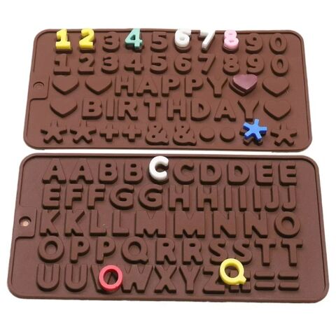 Moldes de Silicona para Números de Chocolate al por Mayor para Decoración de Pasteles, Accesorios y Utensilios de Cocina en Promoción