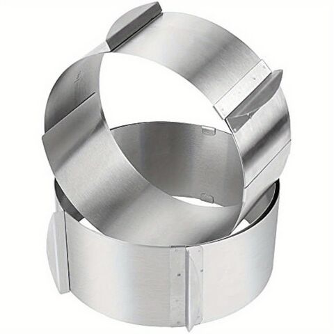 Moldes Ajustables Redondos de Acero Inoxidable para Pastelería y Cocina al por Mayor - Suministros para Repostería