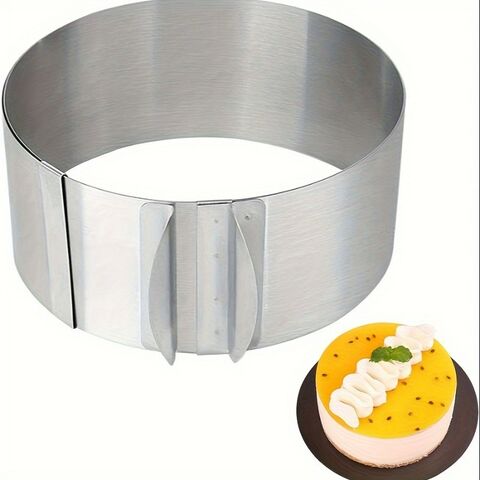 Moldes Ajustables Redondos de Acero Inoxidable para Pastelería y Cocina al por Mayor - Suministros para Repostería