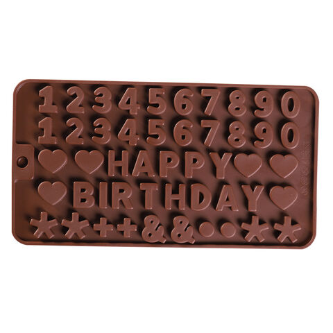 Moldes de Silicona para Números de Chocolate al por Mayor para Decoración de Pasteles, Accesorios y Utensilios de Cocina en Promoción