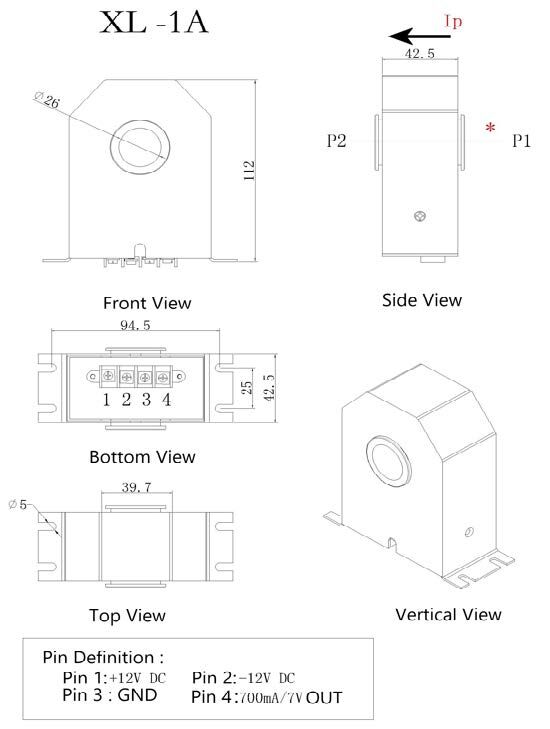 Tr 0.1ma-1a Waterproof Single Turn Through Type High-voltage Equipment ...