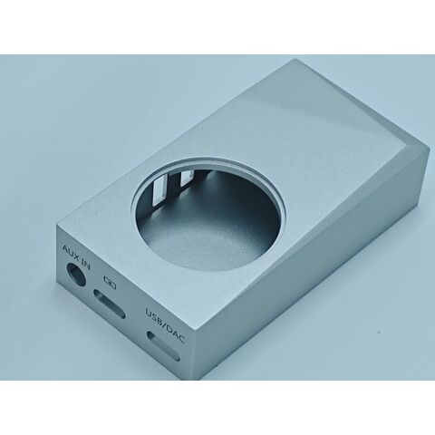 Boîtier métallique pour lecteur HiFi, service d'usinage CNC d'aluminium personnalisé, boîtier 2
