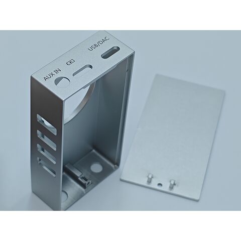 Boîtier métallique pour lecteur HiFi, service d'usinage CNC d'aluminium personnalisé, boîtier 2