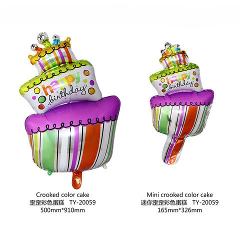 Globos de aluminio de feliz cumpleaños JJ, globos digitales estilo caricatura, venta al por mayor de decoración para fiestas de cumpleaños